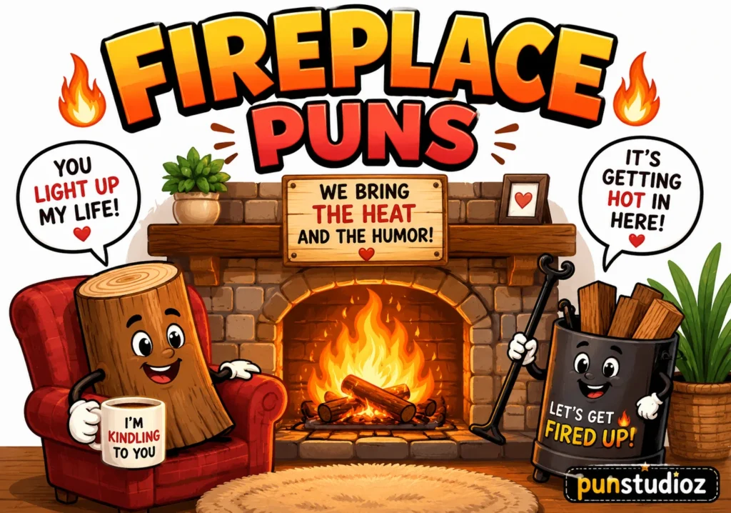 Fireplace Puns